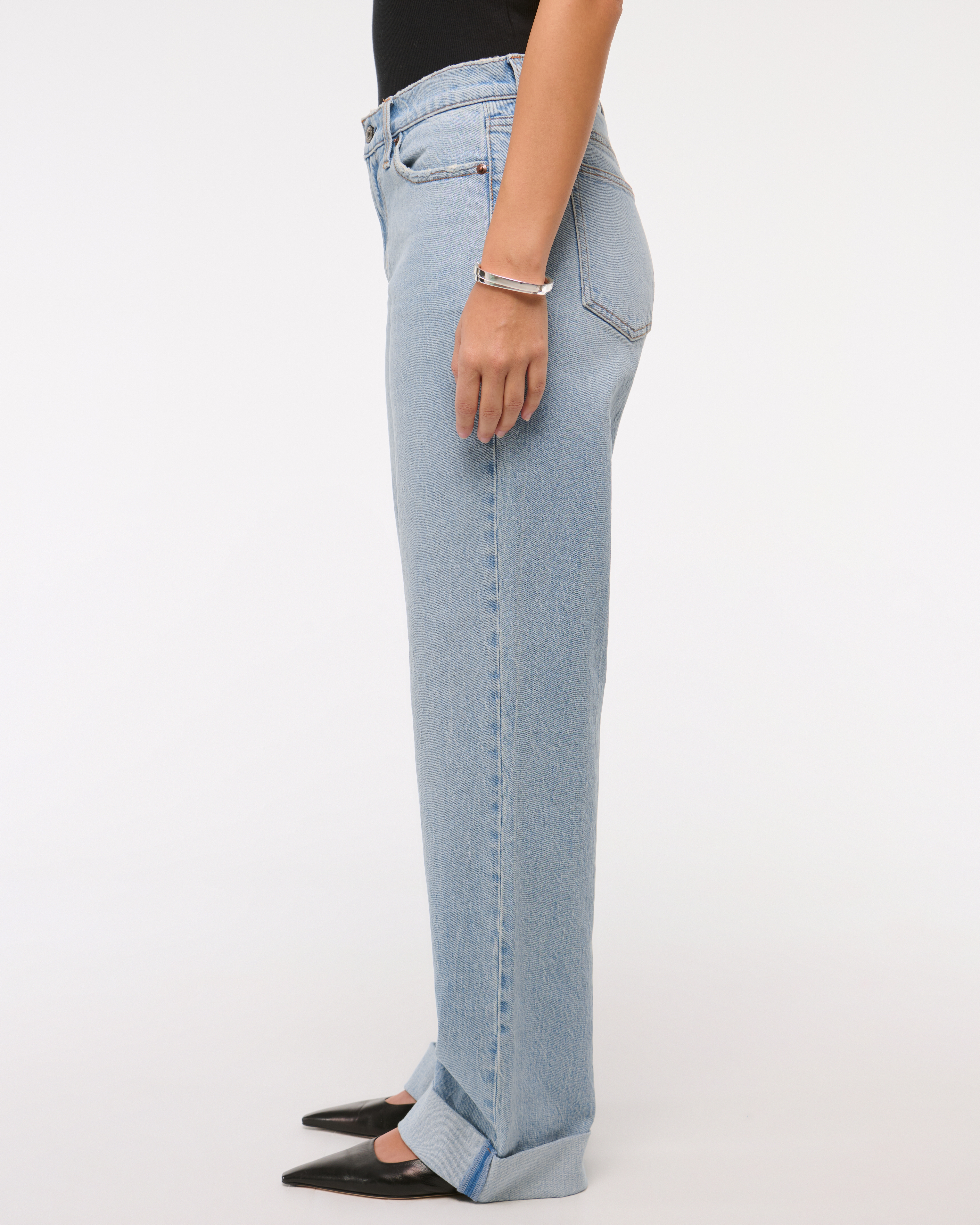 Abercrombie & Fitch Curve Love Low Rise Baggy Jean