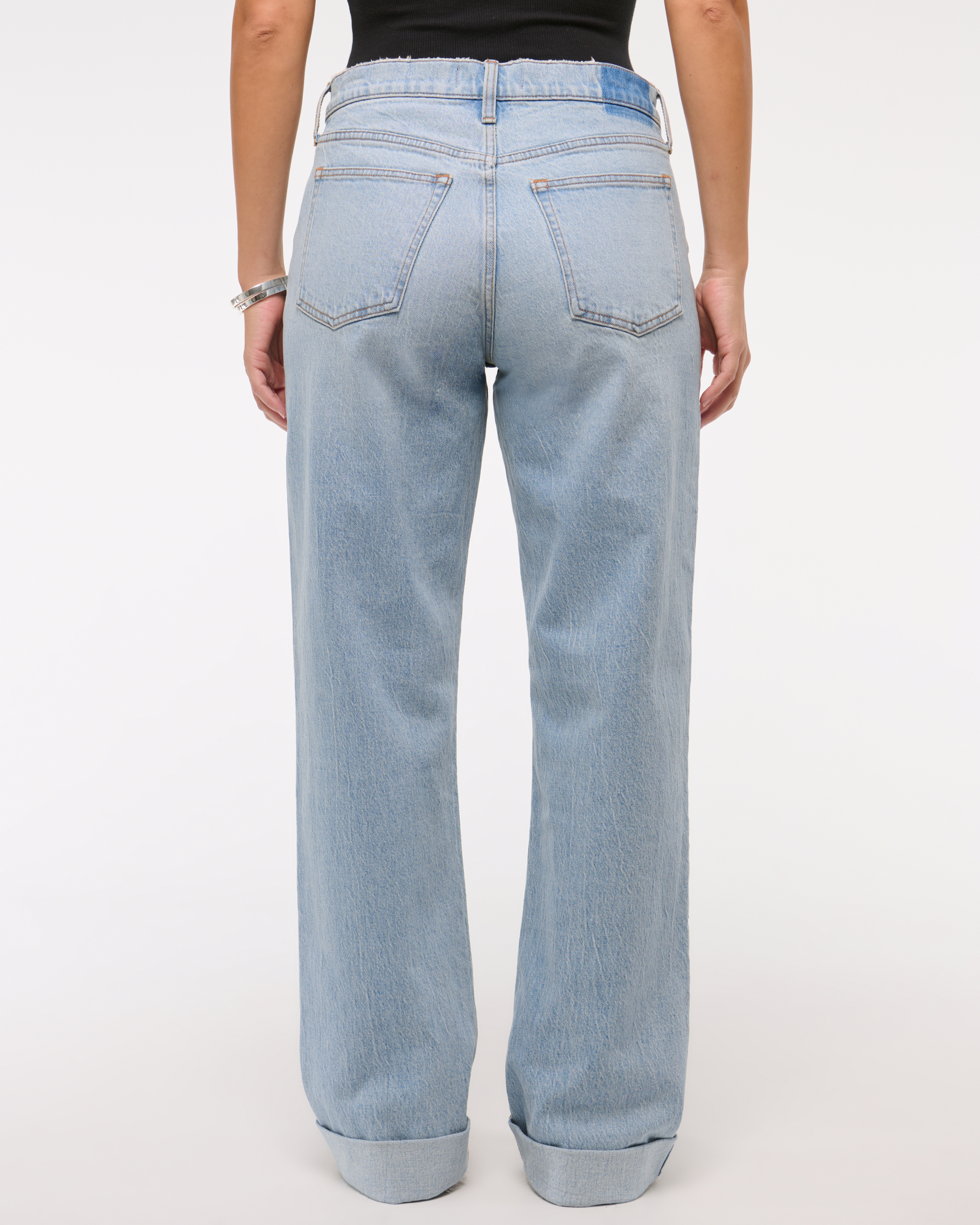 Abercrombie & Fitch Curve Love Low Rise Baggy Jean