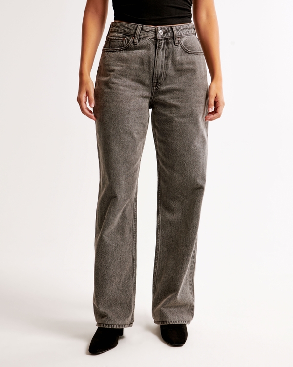 Curve Love High Rise Loose Jean, Dark Grey view 2