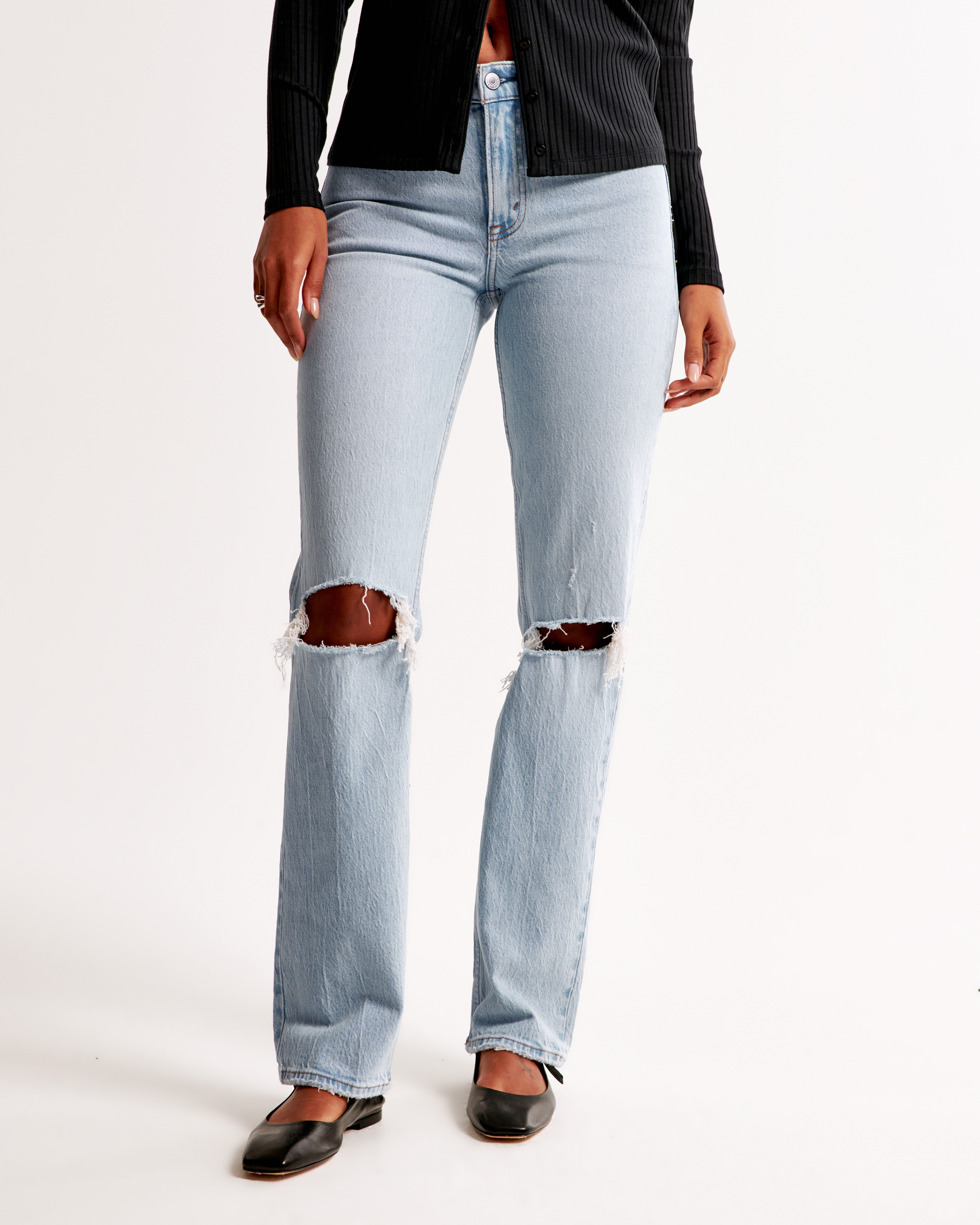 Abercrombie & Fitch Mid Rise 90s Straight Jean