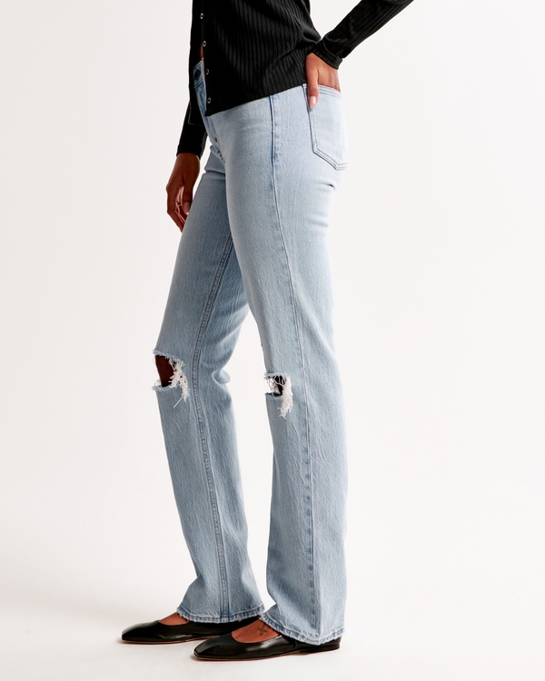 Mid Rise 90s Straight Jean