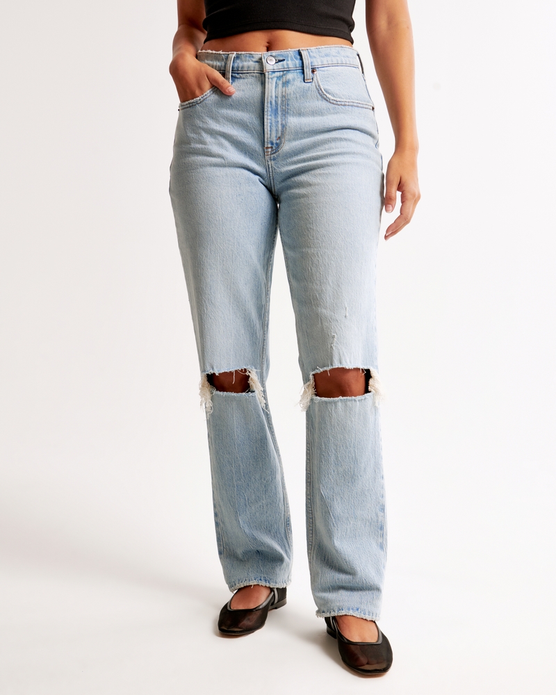 Curve Love Mid Rise 90s Straight Jean