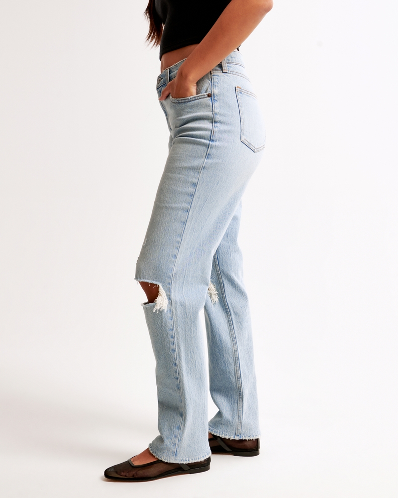 Curve Love Mid Rise 90s Straight Jean