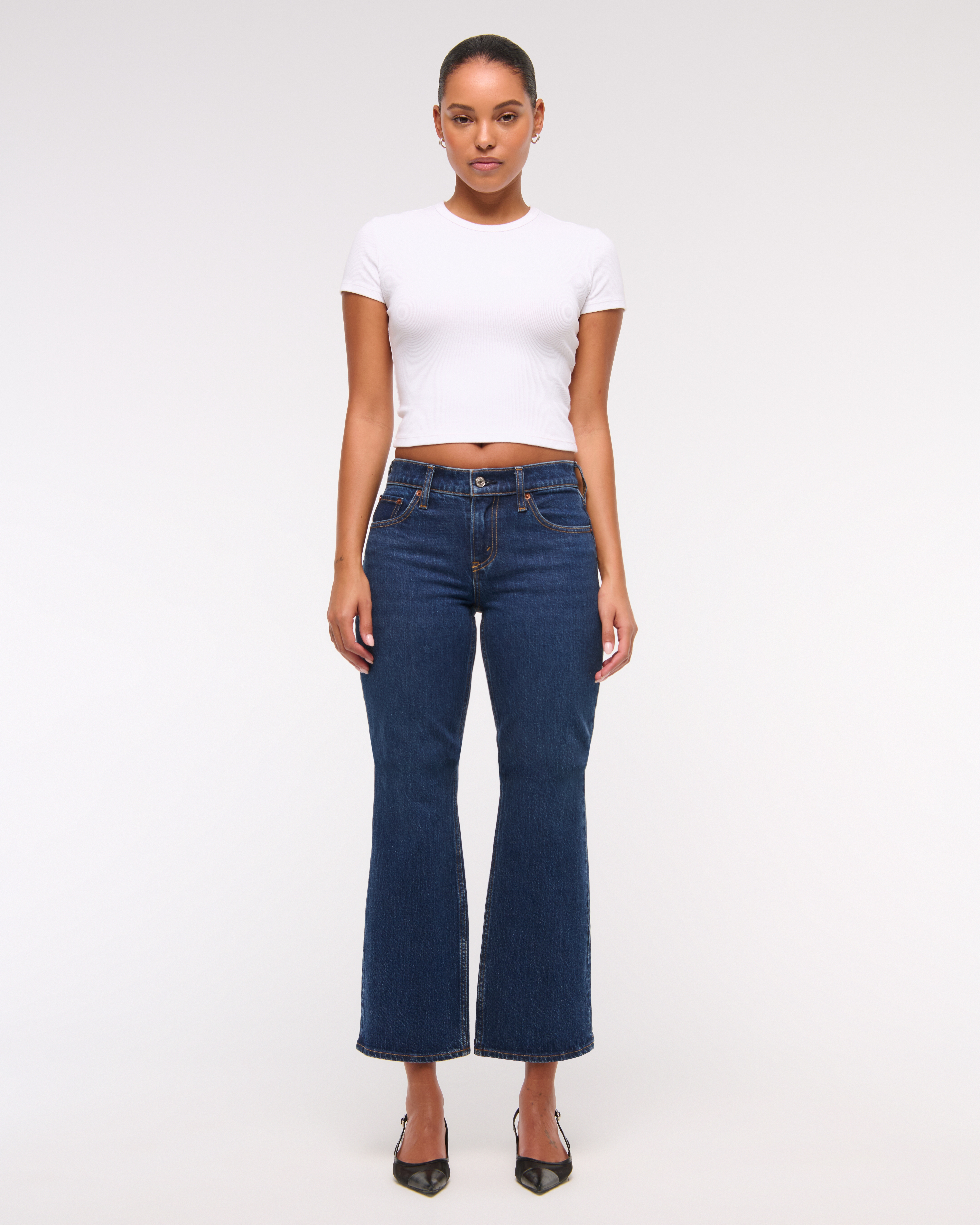 送料関税込【SPORTMAX】Schermo low-rise cropped bootcut jeans Sportmax Schermo low-rise cropped bootcut jeans Sportmax