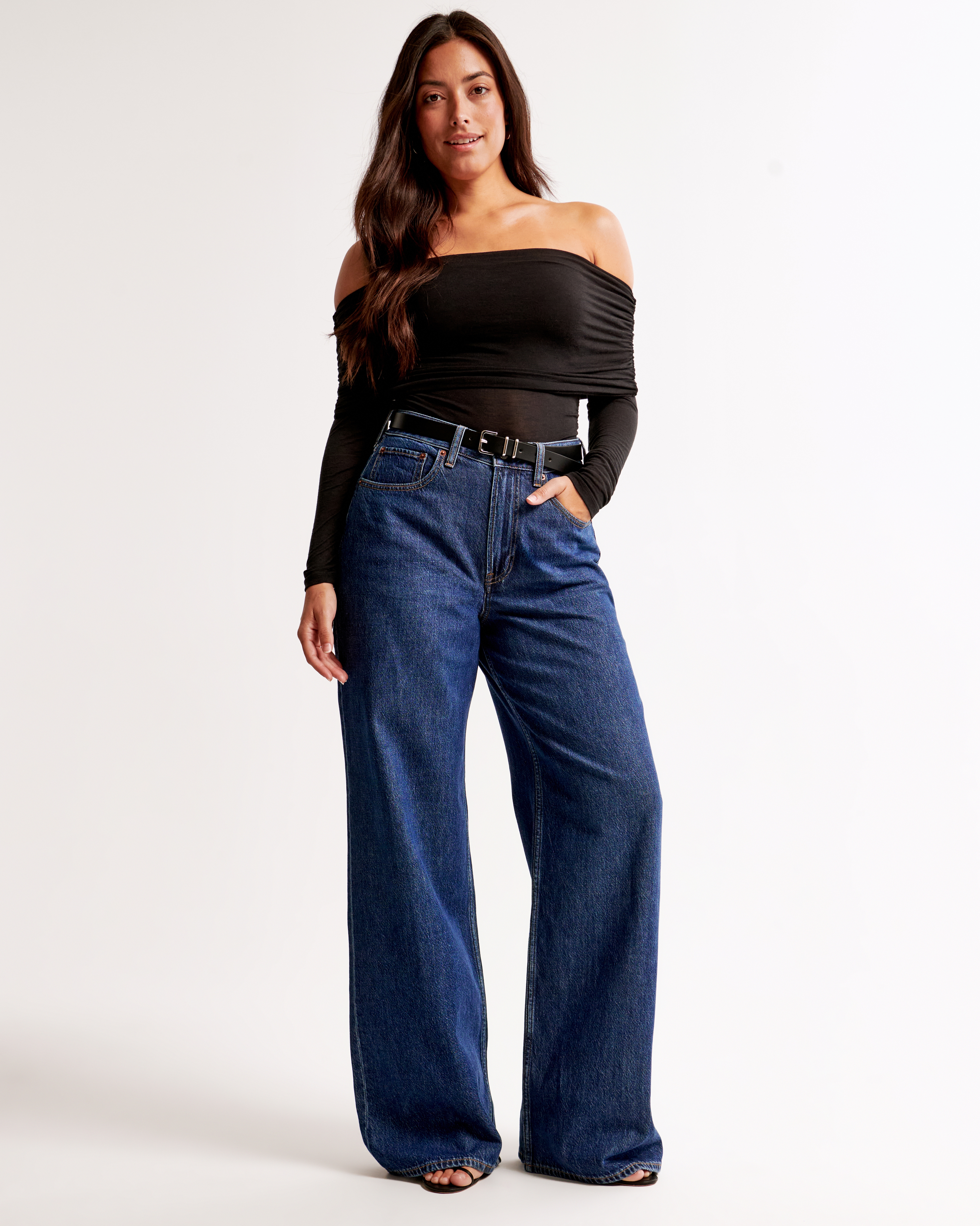 Women's Curve Love High Rise Wide Leg Jean | Women's
