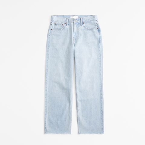 Женские джинсы Abercrombie & Fitch Low Rise Cropped Slouchy Jean