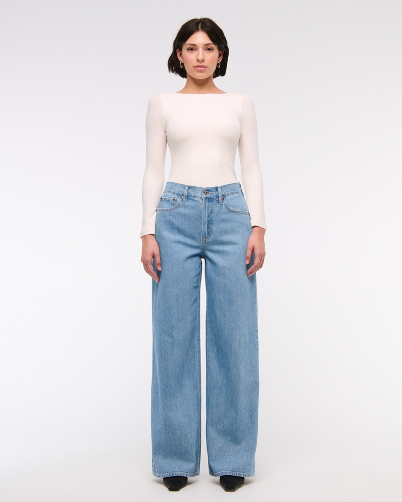 High Rise Wide Leg Jean, Medium