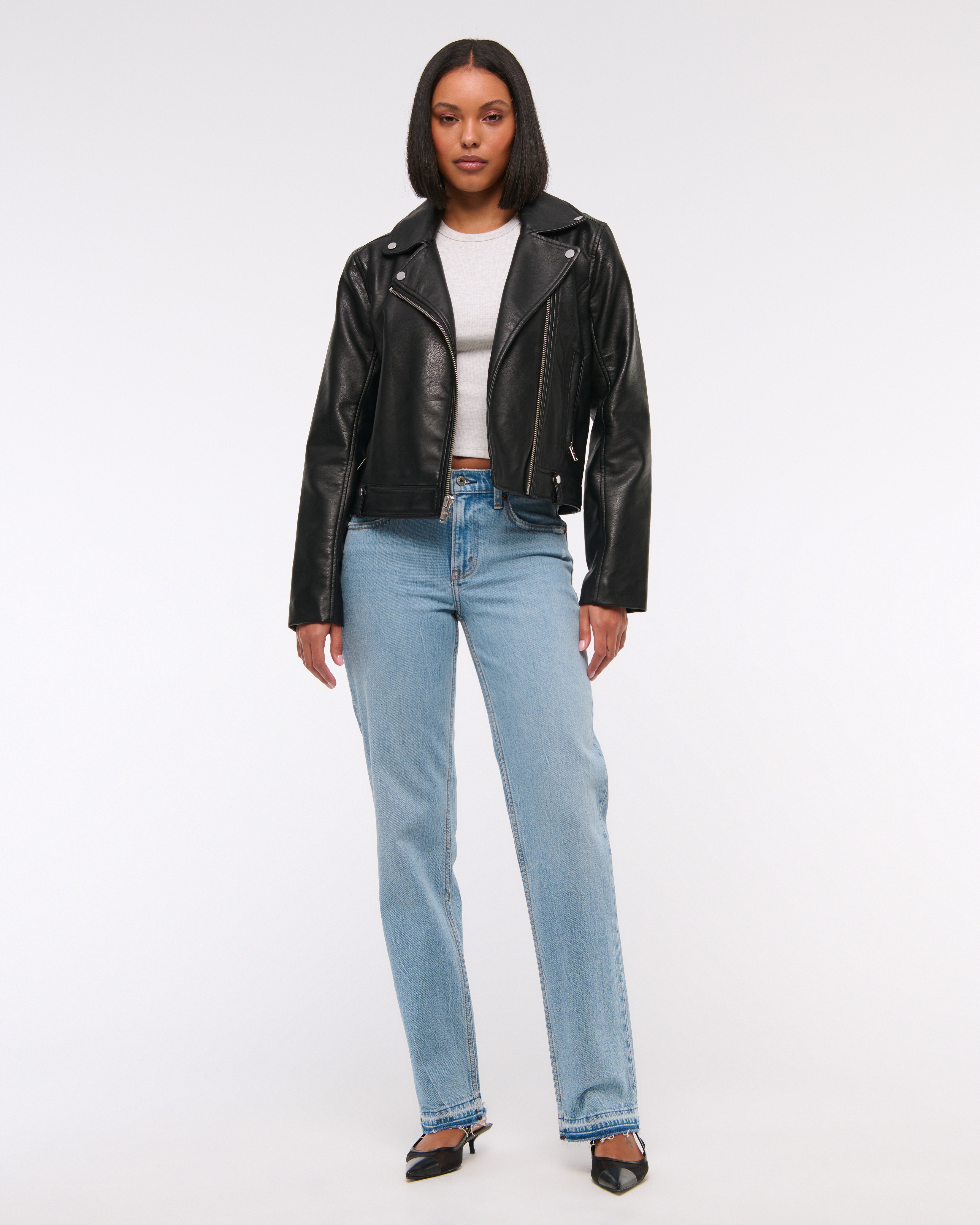 Abercrombie & Fitch Mid Rise 90s Straight Jean