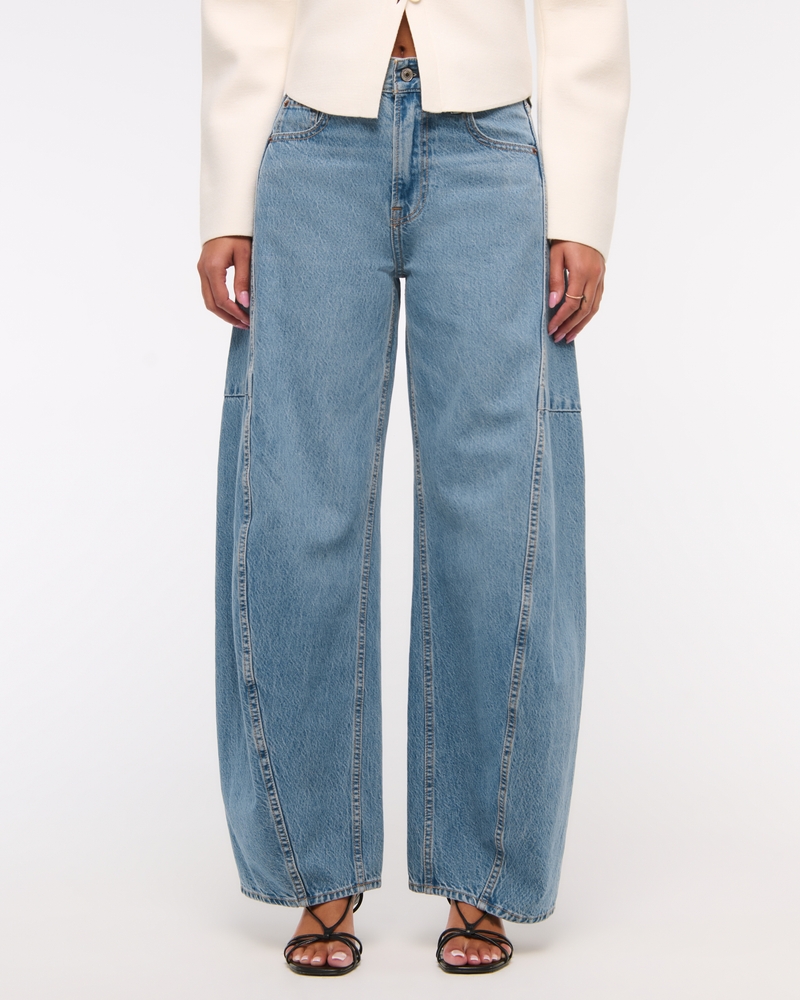 Mid Rise Ultra Barrel Jean