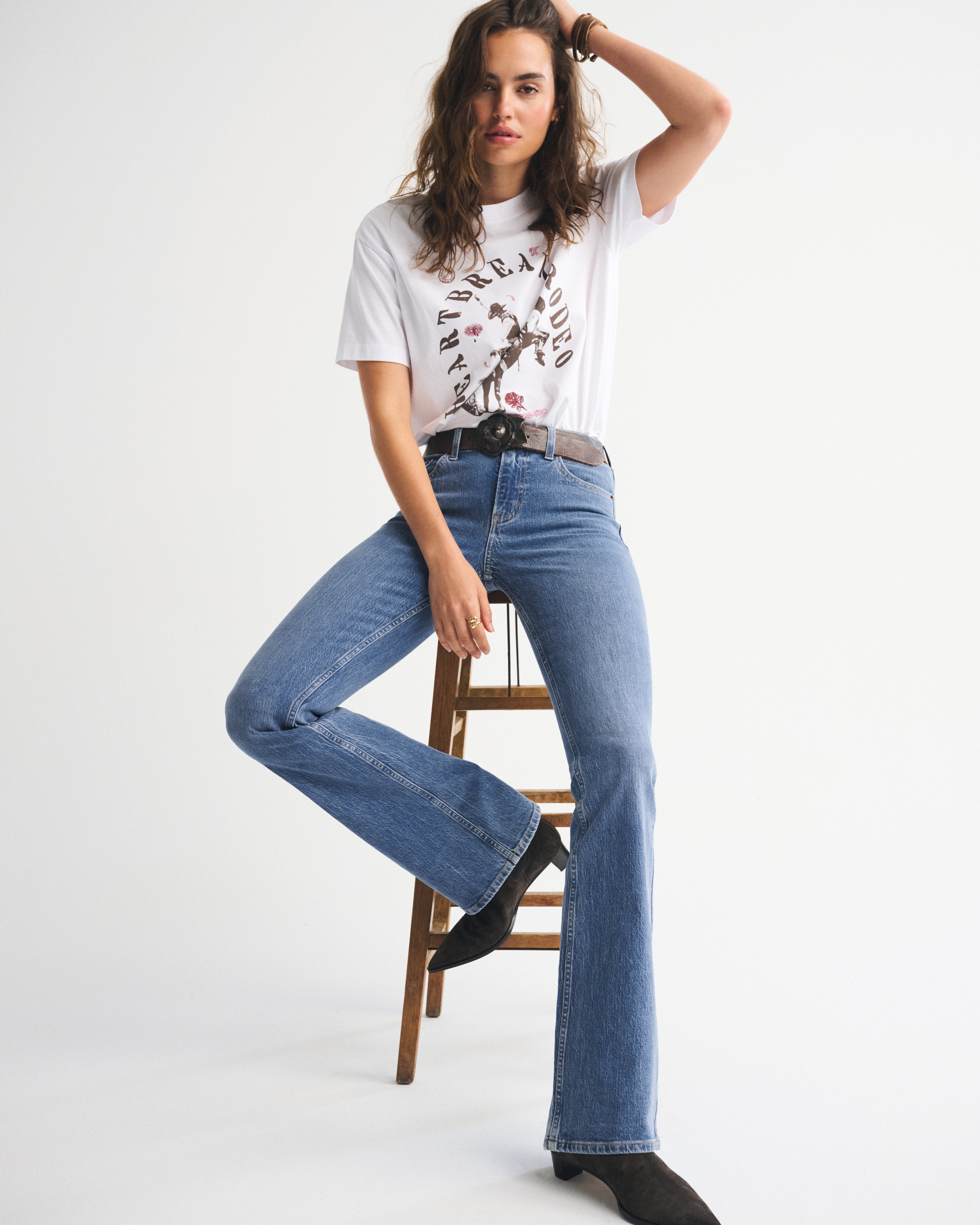 Abercrombie & Fitch Mid Rise Bootcut Jean