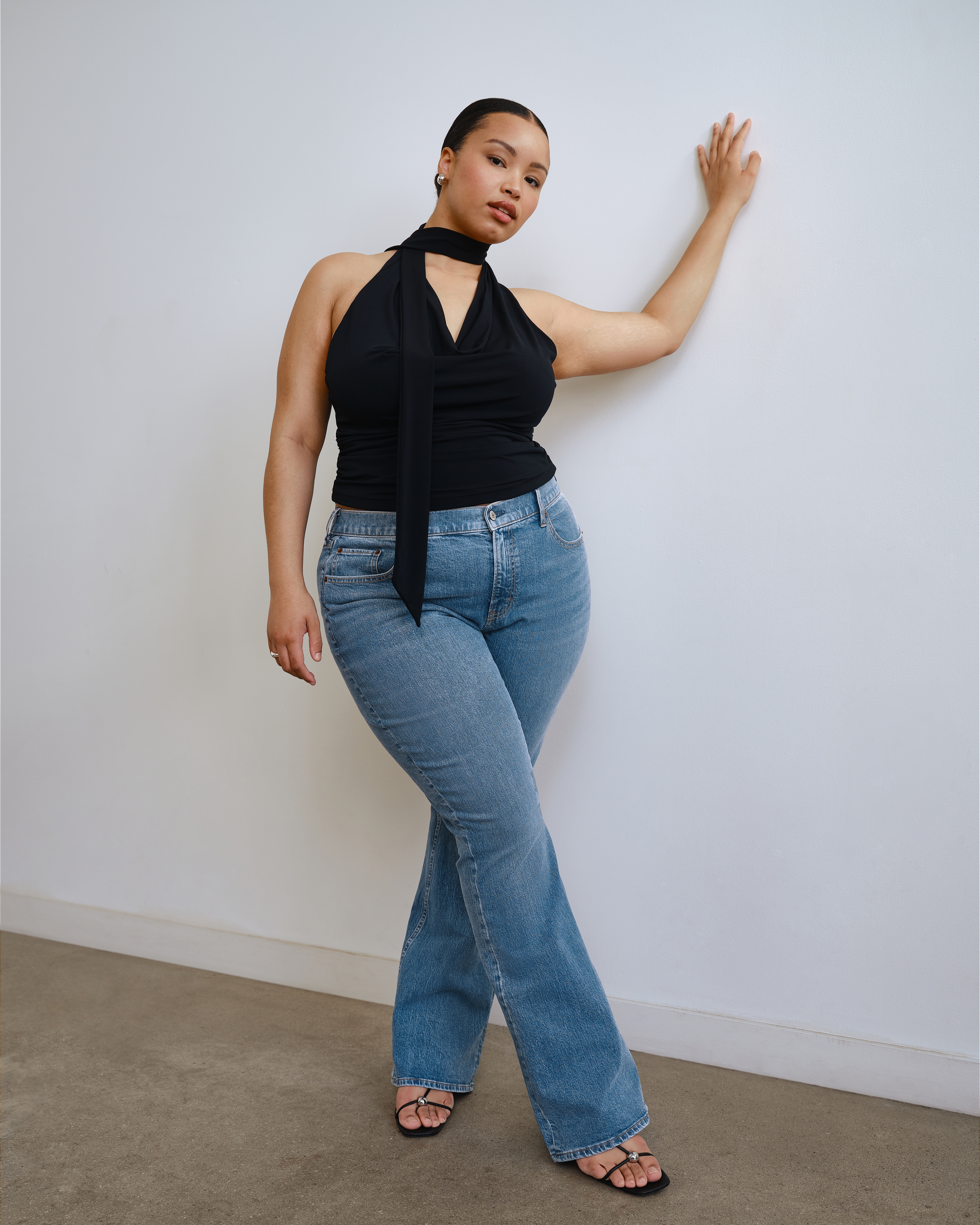 Abercrombie & Fitch Curve Love Mid Rise Bootcut Jean