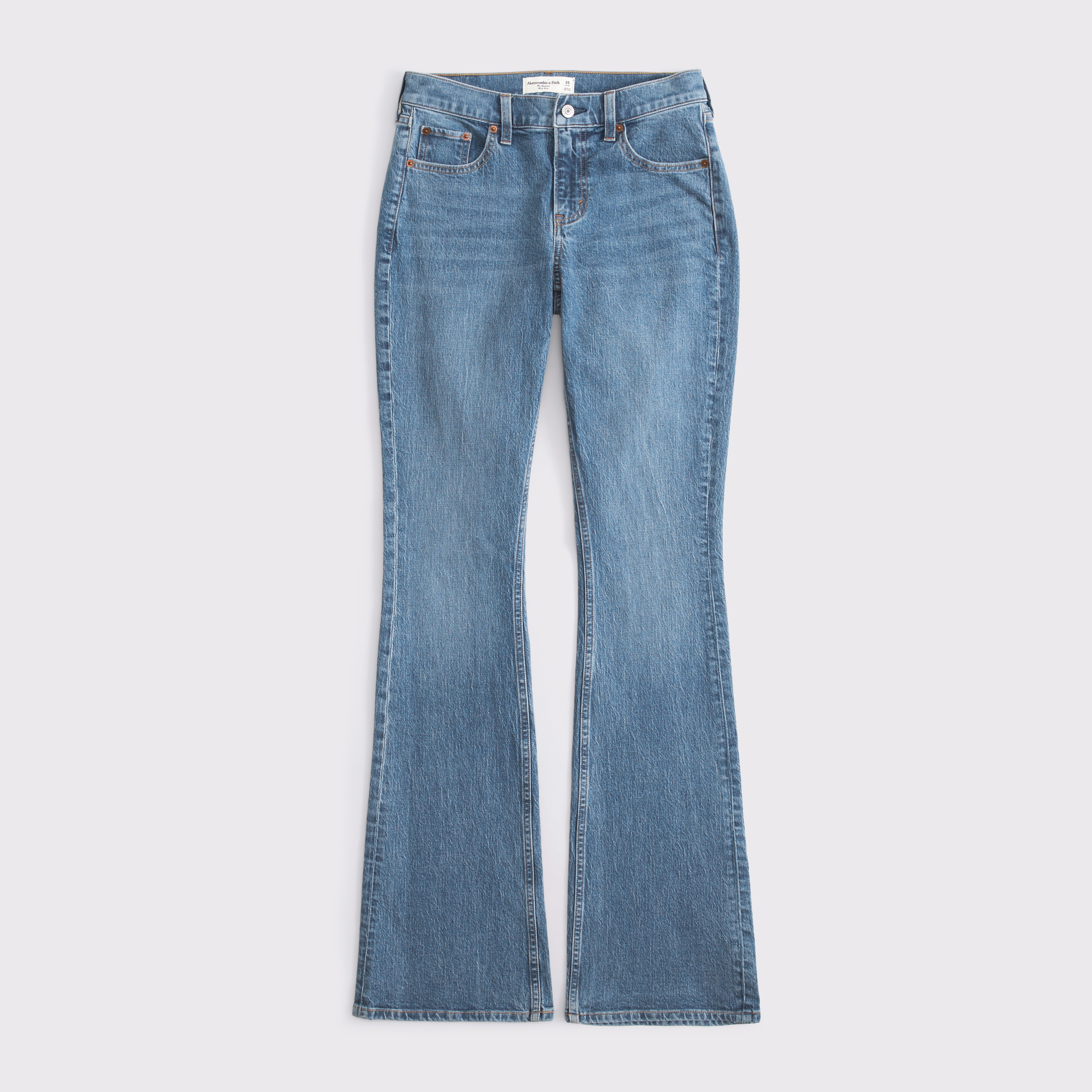Abercrombie & Fitch Curve Love Mid Rise Bootcut Jean