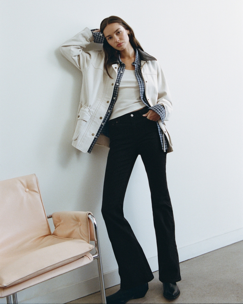 Femme Jean bootcut taille mi-haute | Femme Bas | Abercrombie.com