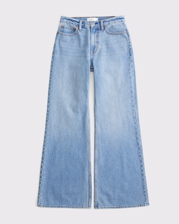 Mid Rise Baggy Bootcut Jean