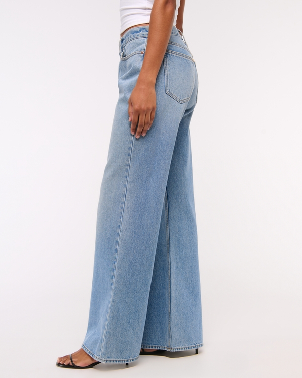 Curve Love Mid Rise Baggy Bootcut Jean