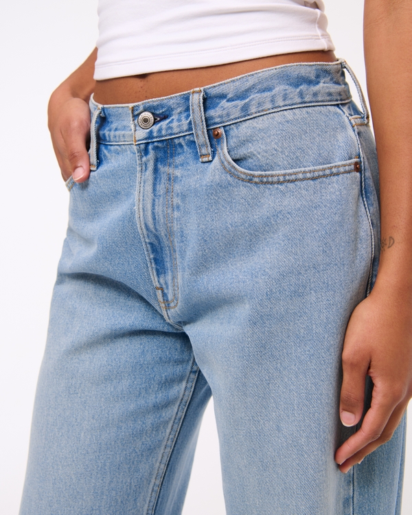 Curve Love Mid Rise Baggy Bootcut Jean