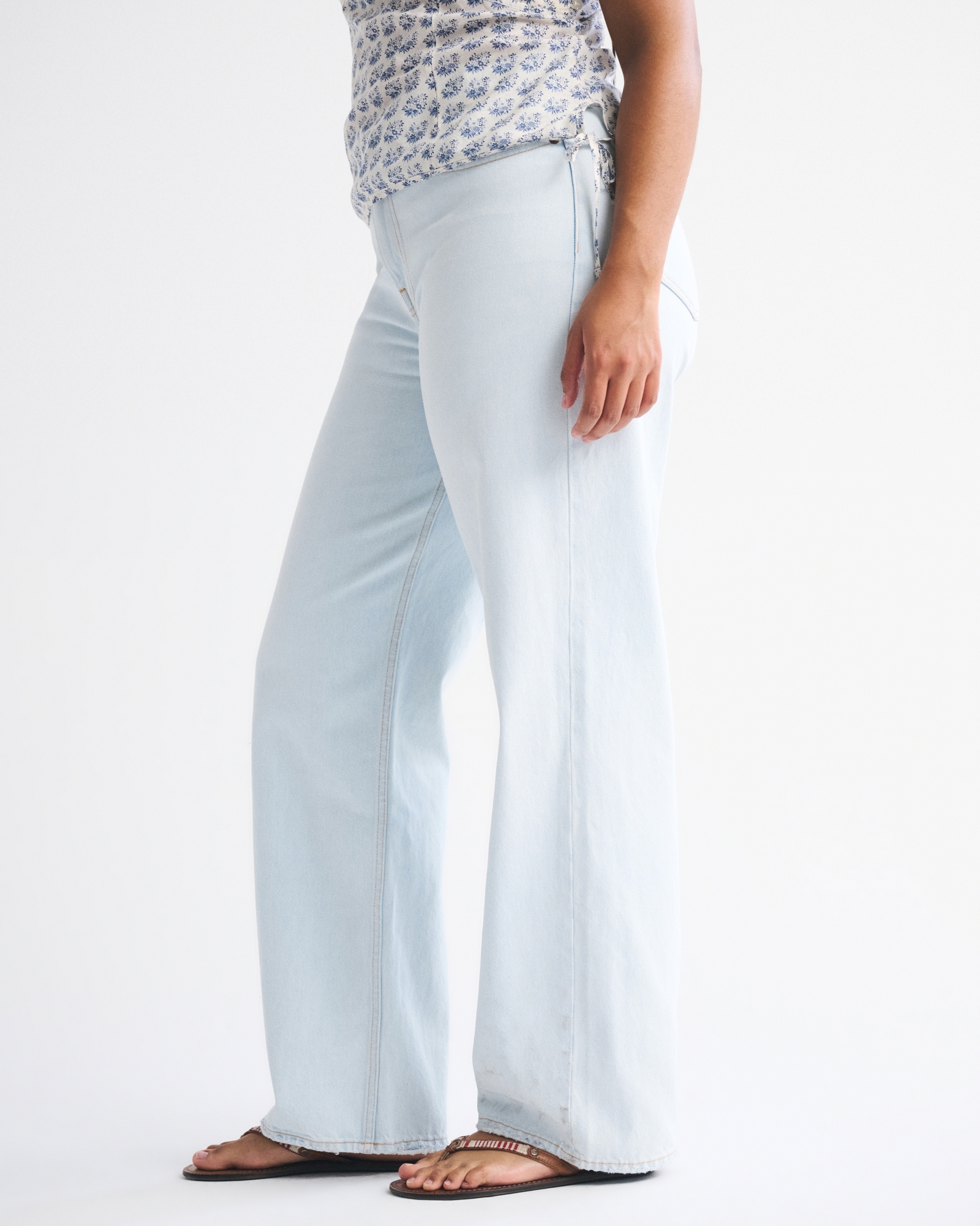 Jeans holgados de tiro medio Curve Love