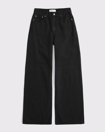 Women's High Rise Wide Leg Jean | Women's Bottoms | Abercrombie.com