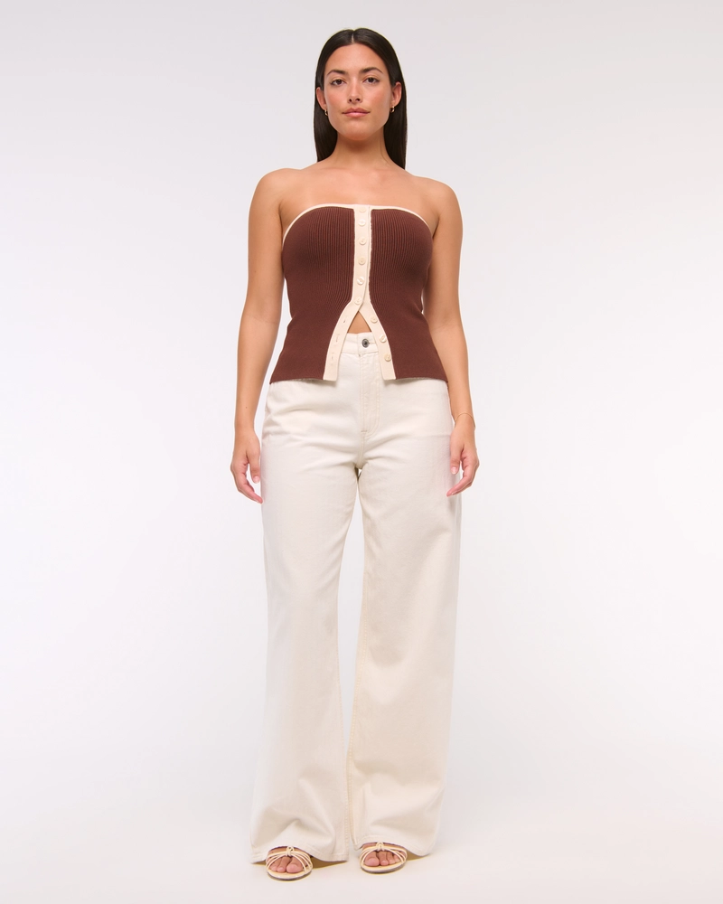 Curve Love High Rise Wide Leg Jean