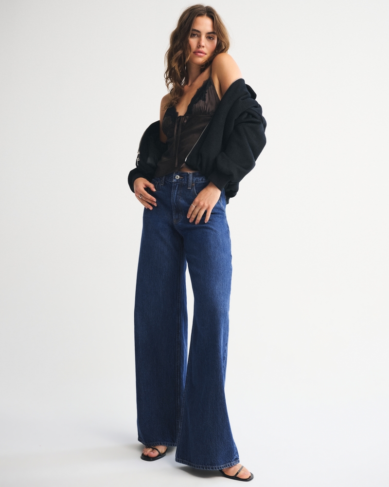High Rise Wide Leg Jean