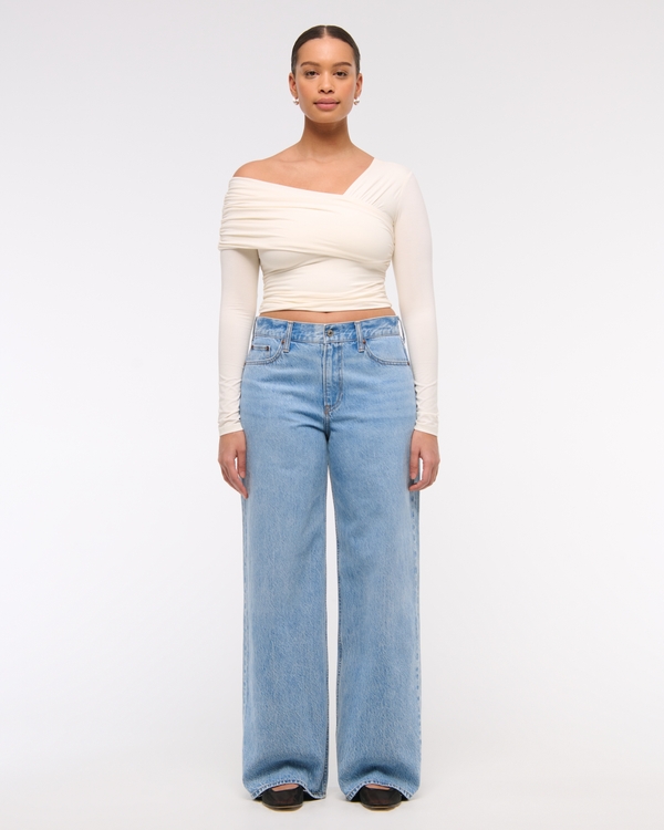 Curve Love Low Rise Ultra Loose Jean, Light view 1