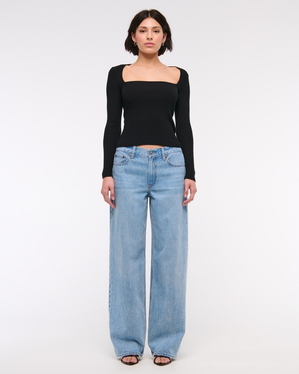 Low Rise Ultra Loose Jean, Light view 2