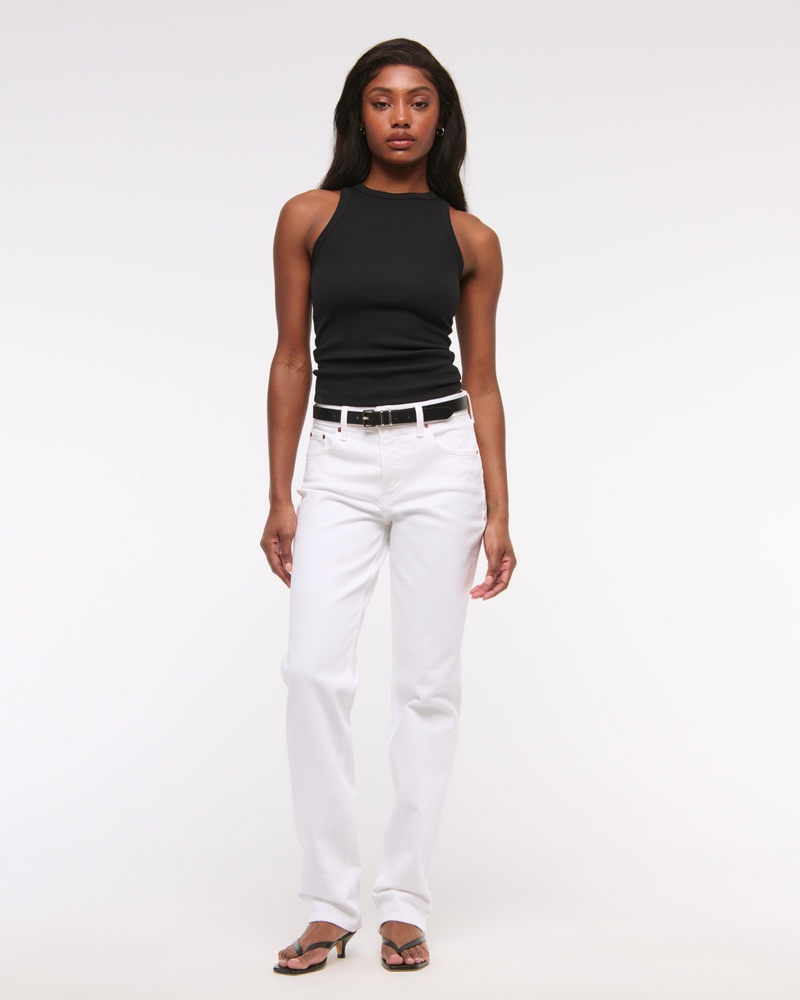 Mid Rise 90s Straight Jean