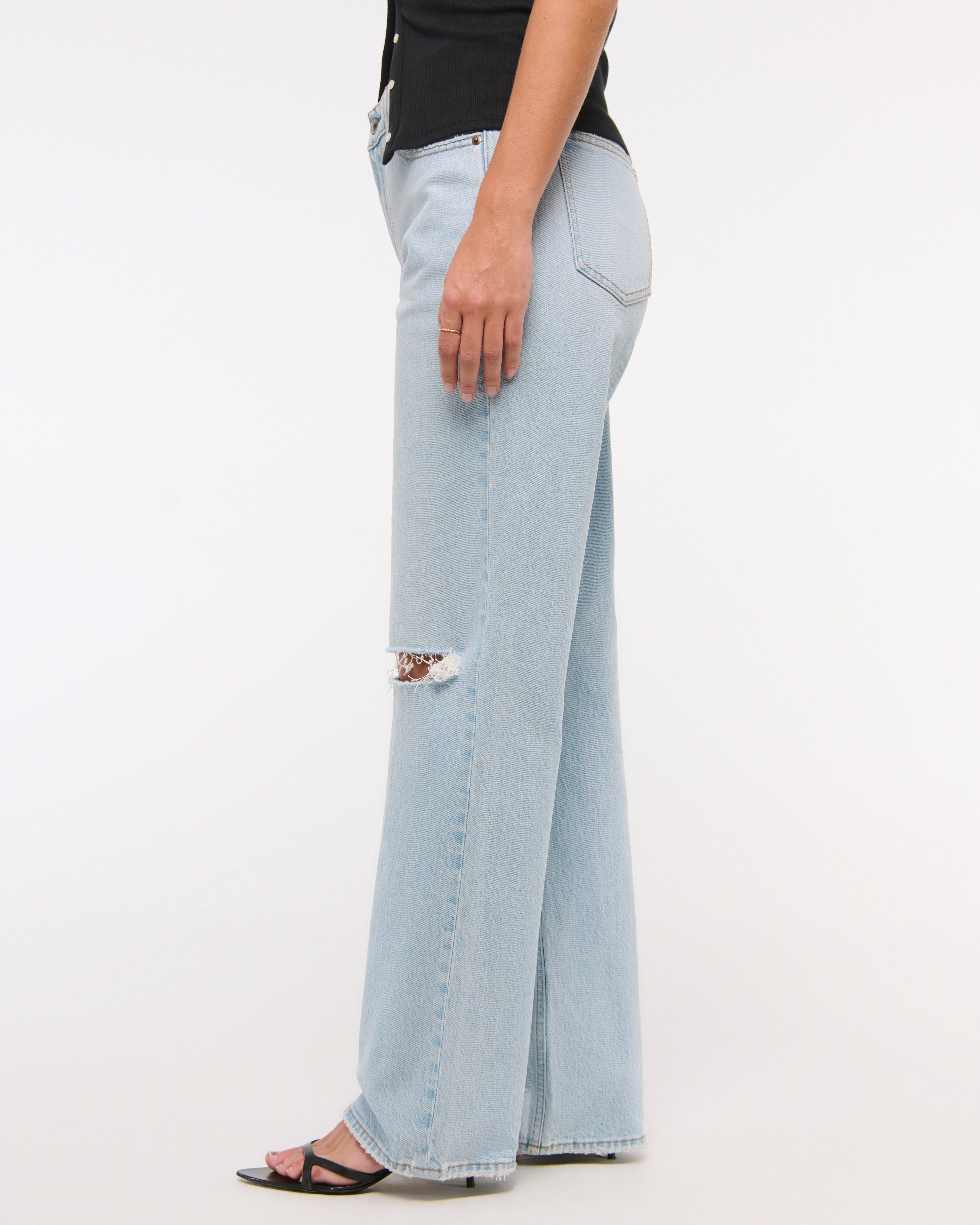 Abercrombie & Fitch Curve Love Low Rise Baggy Jean