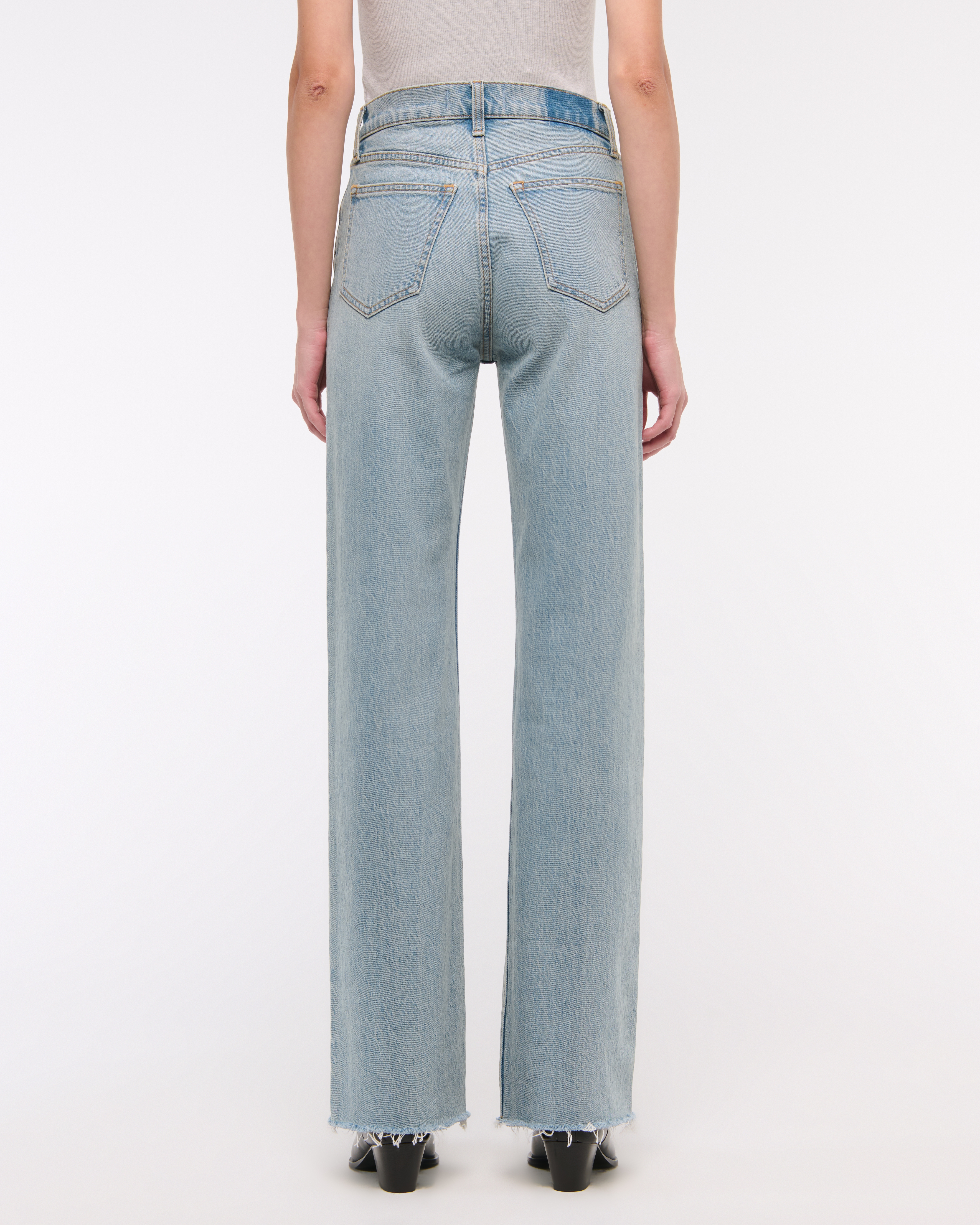 希少！90s ABERCROMBIE&FITCHCOMPANY Women's Mid Rise 90s Straight Jean | Women's Clearance