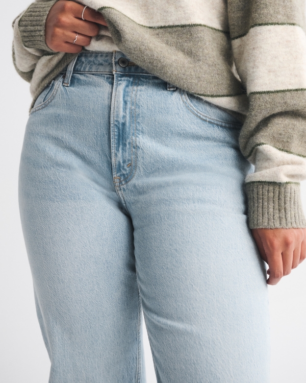 Curve Love High Rise 90s Relaxed Raw Hem Jean