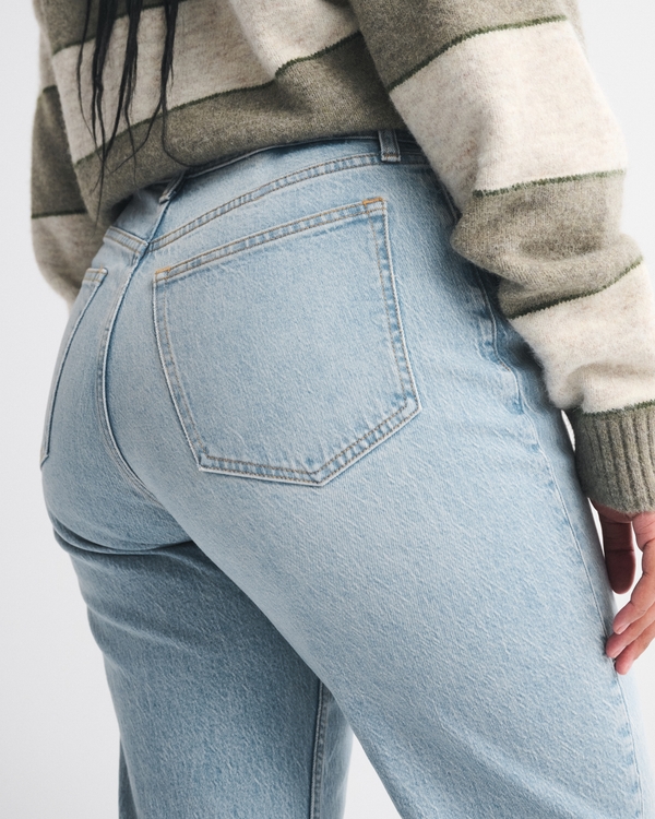 Curve Love High Rise 90s Relaxed Raw Hem Jean