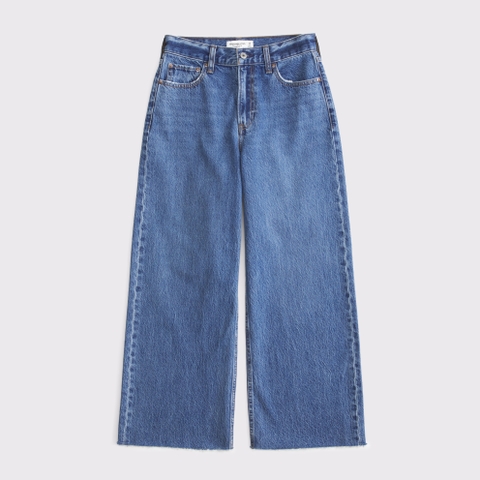 Женские джинсы Abercrombie & Fitch Curve Love High Rise Cropped Wide Leg Jean