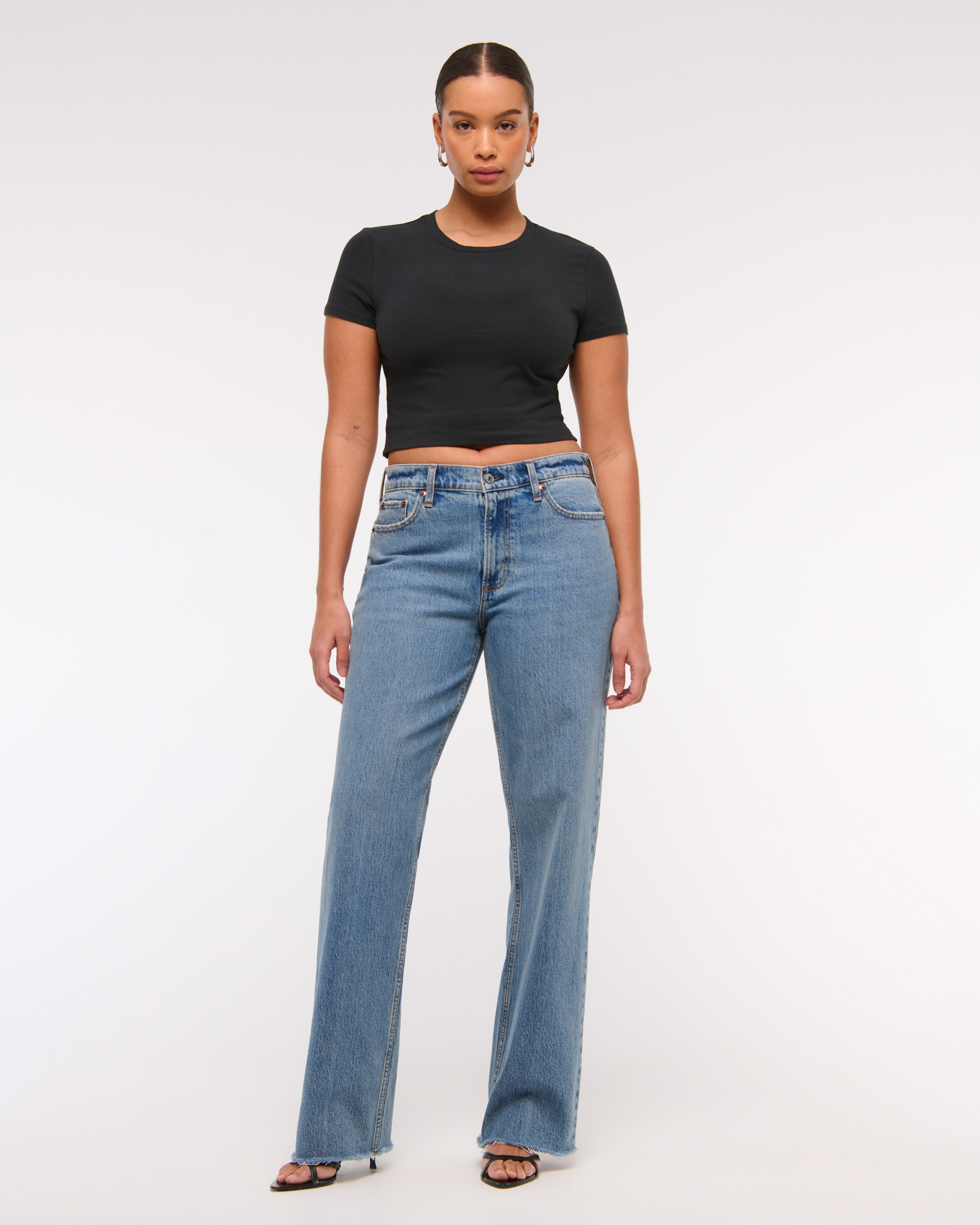 Abercrombie & Fitch Curve Love Low Rise Baggy Jean