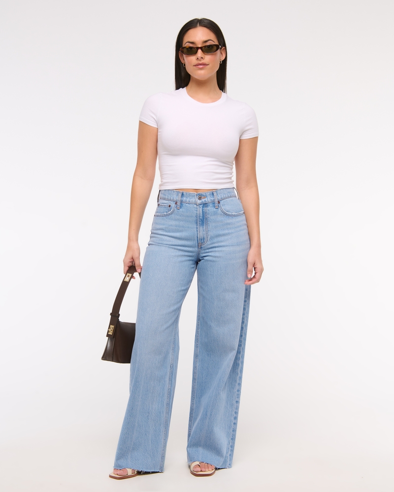 Curve Love High Rise Wide Leg Jean