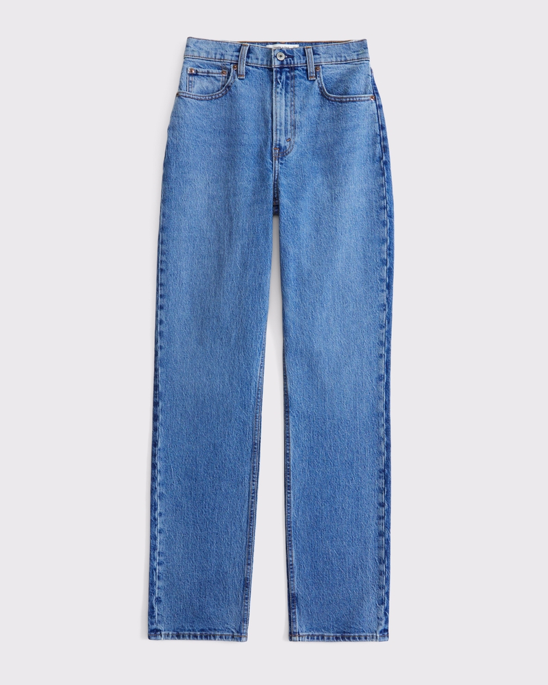 ★★ ★★ Women's 90s Straight Fit Light Blue Coo Women's Ultra High Rise 90s Straight Jean | Women's