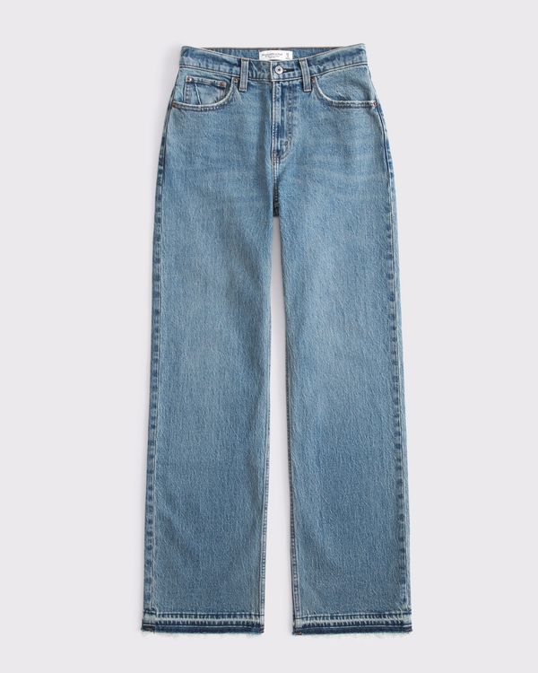 Curve Love High Rise 90s Relaxed Jean, Medium Let Down Hem view 1