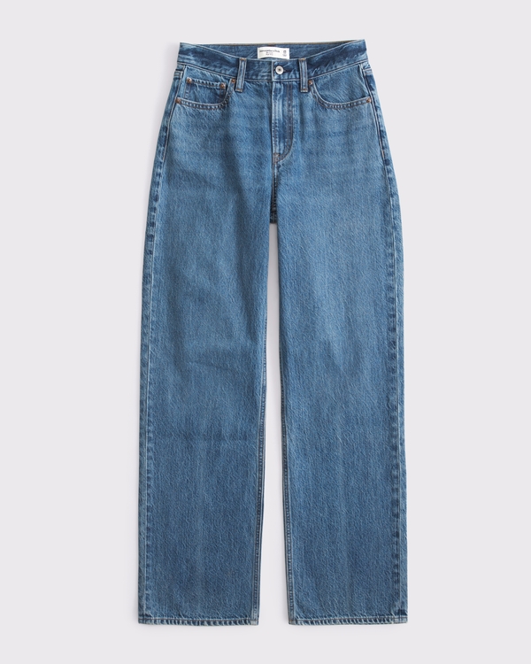 High Rise Loose Jean, Medium Wash view 1