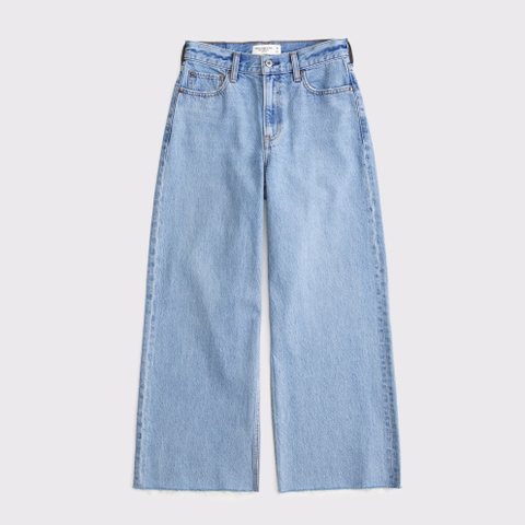 Женские джинсы Abercrombie & Fitch High Rise Cropped Wide Leg Jean