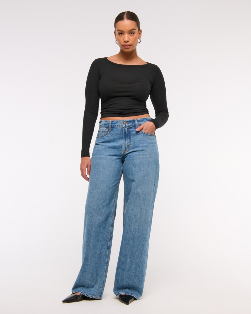 Curve Love Low Rise Ultra Loose Jean
