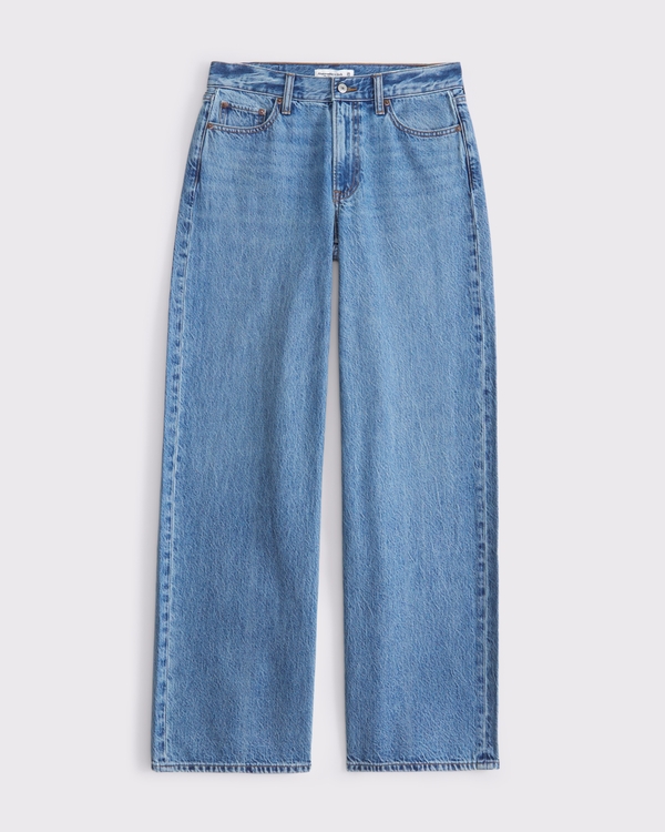 Low Rise Ultra Loose Jean, Medium Tinted view 1