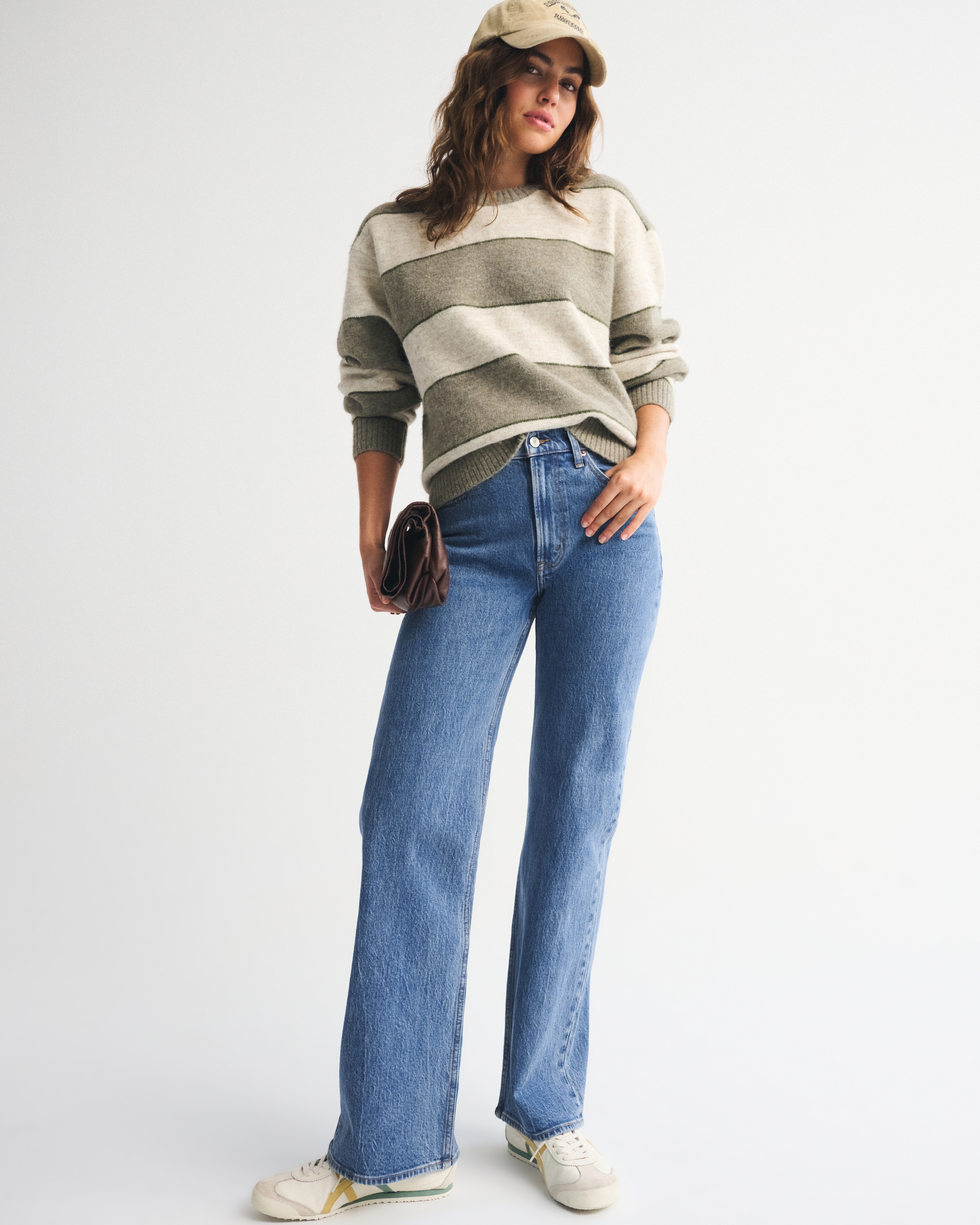 Abercrombie & Fitch High Rise 90s Relaxed Jean In Blue