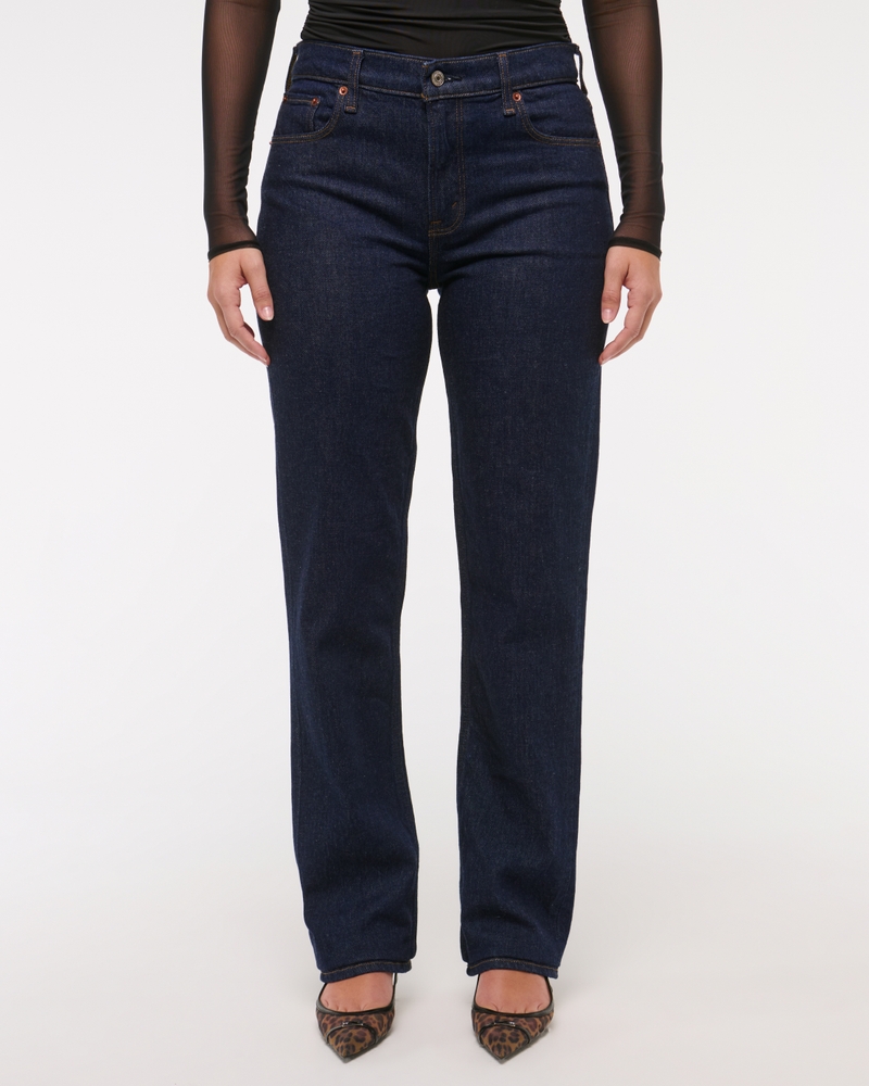 Curve Love Mid Rise 90s Straight Jean