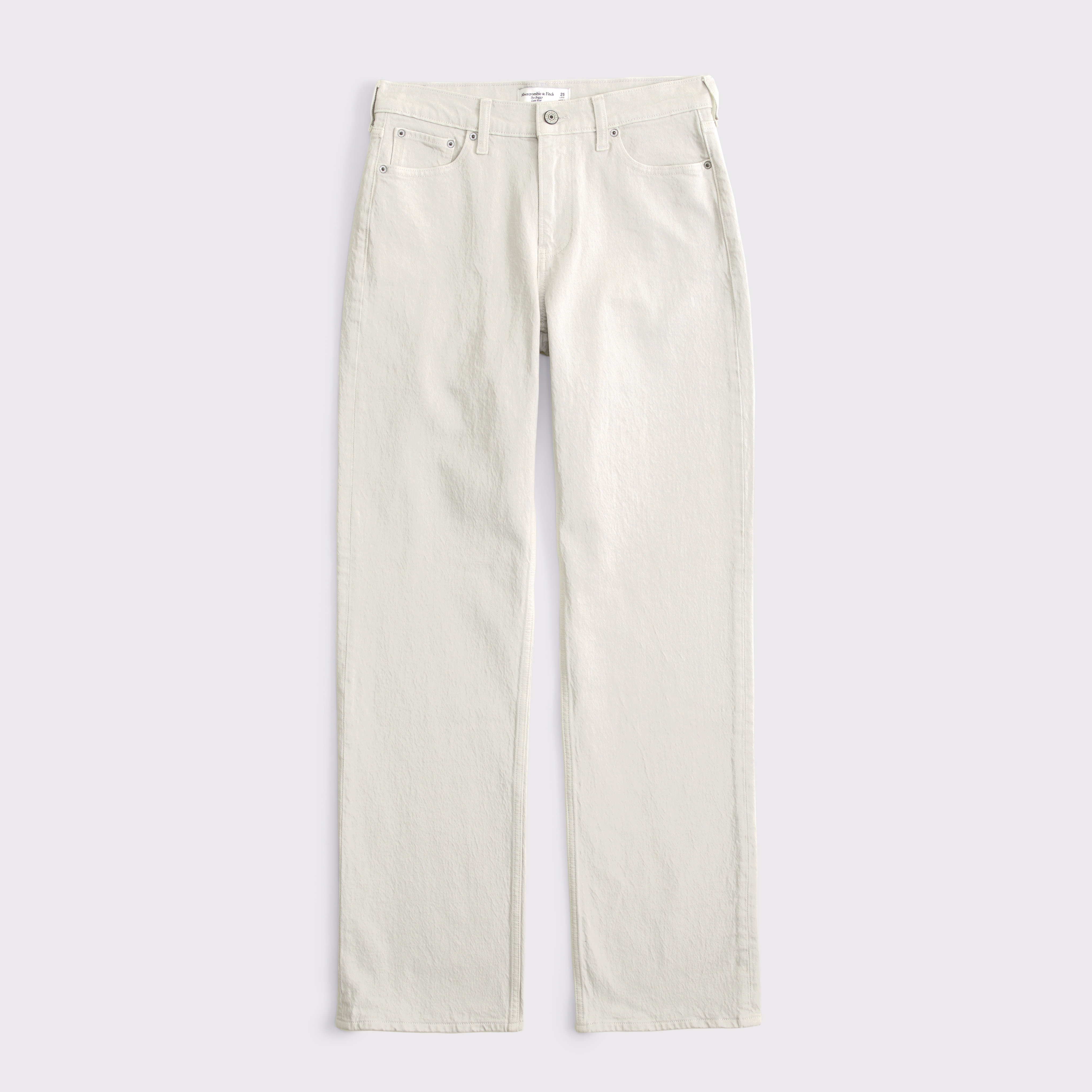 Abercrombie & Fitch Low Rise Baggy Jean In Gray