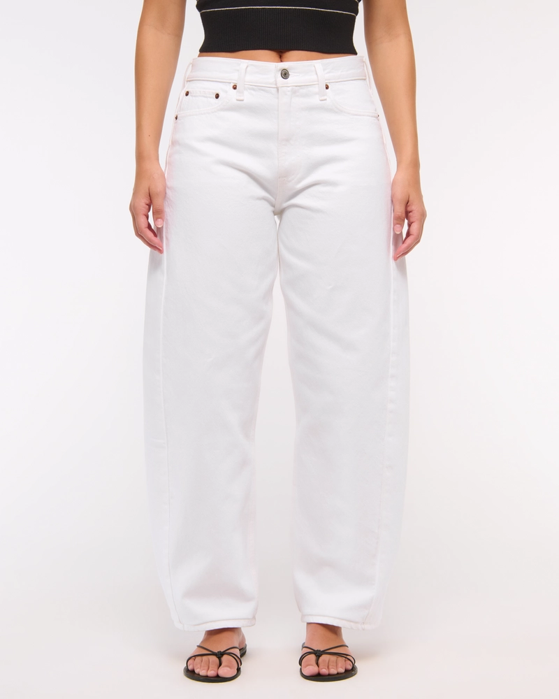 Curve Love Mid Rise Barrel Jean