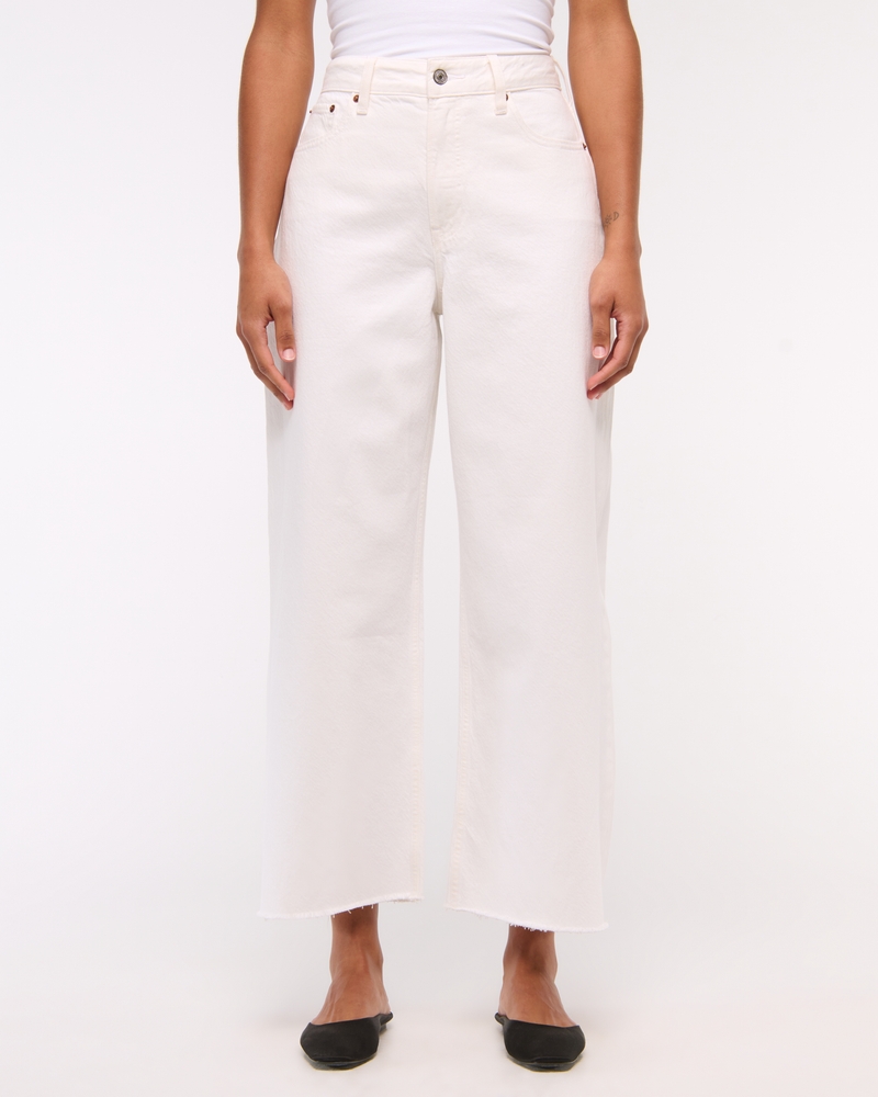 Curve Love High Rise Cropped Wide Leg Jean