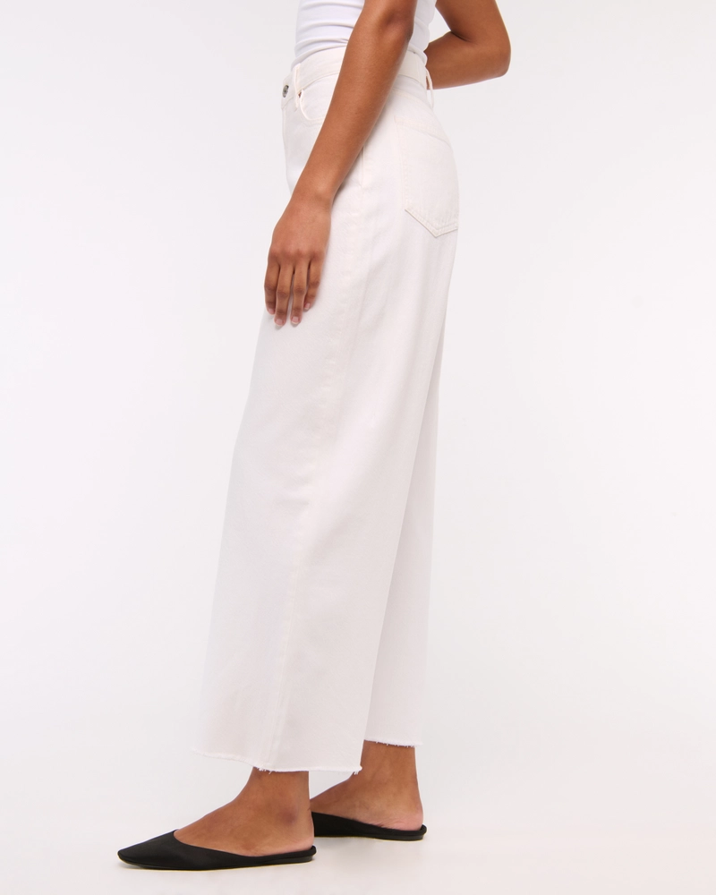 Curve Love High Rise Cropped Wide Leg Jean