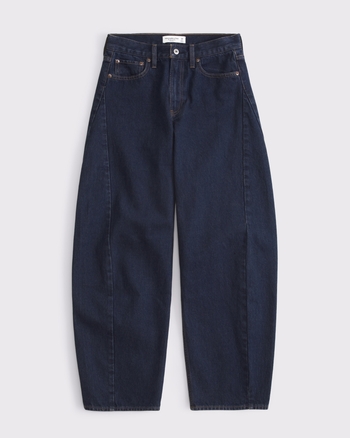 Women's Mid Rise Barrel Jean | Women's Clearance | Abercrombie.com