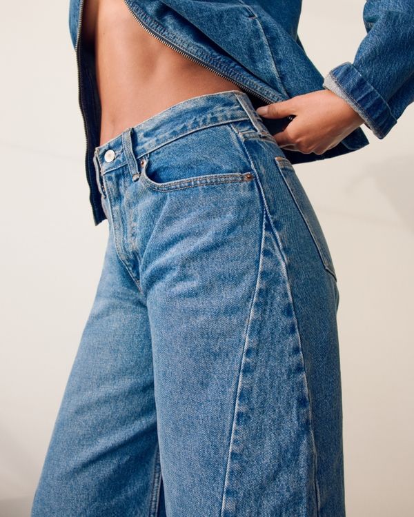 Curve Love Mid Rise Barrel Jean, Dark view 2