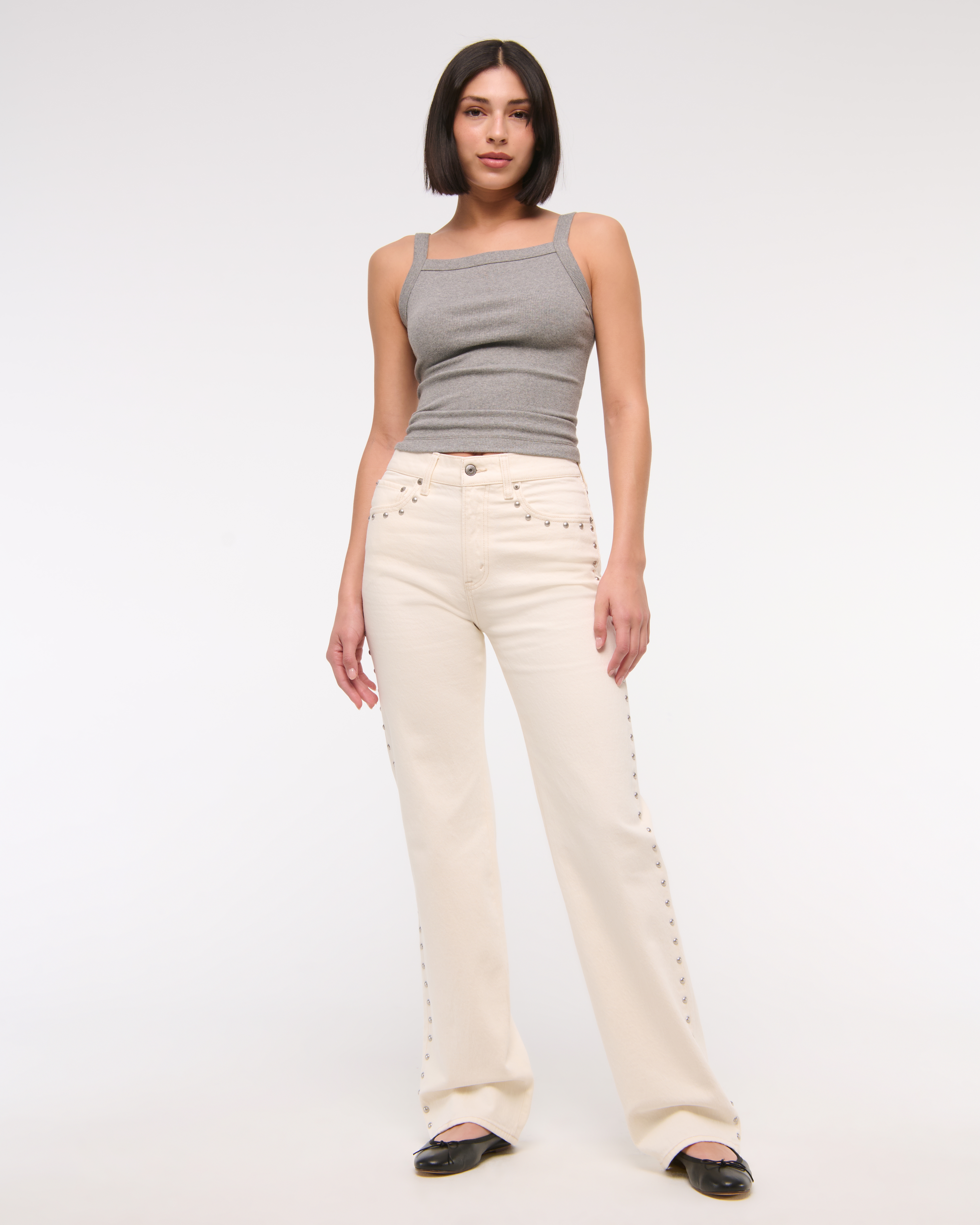 Abercrombie & Fitch High Rise 90s Relaxed Jean In Blue