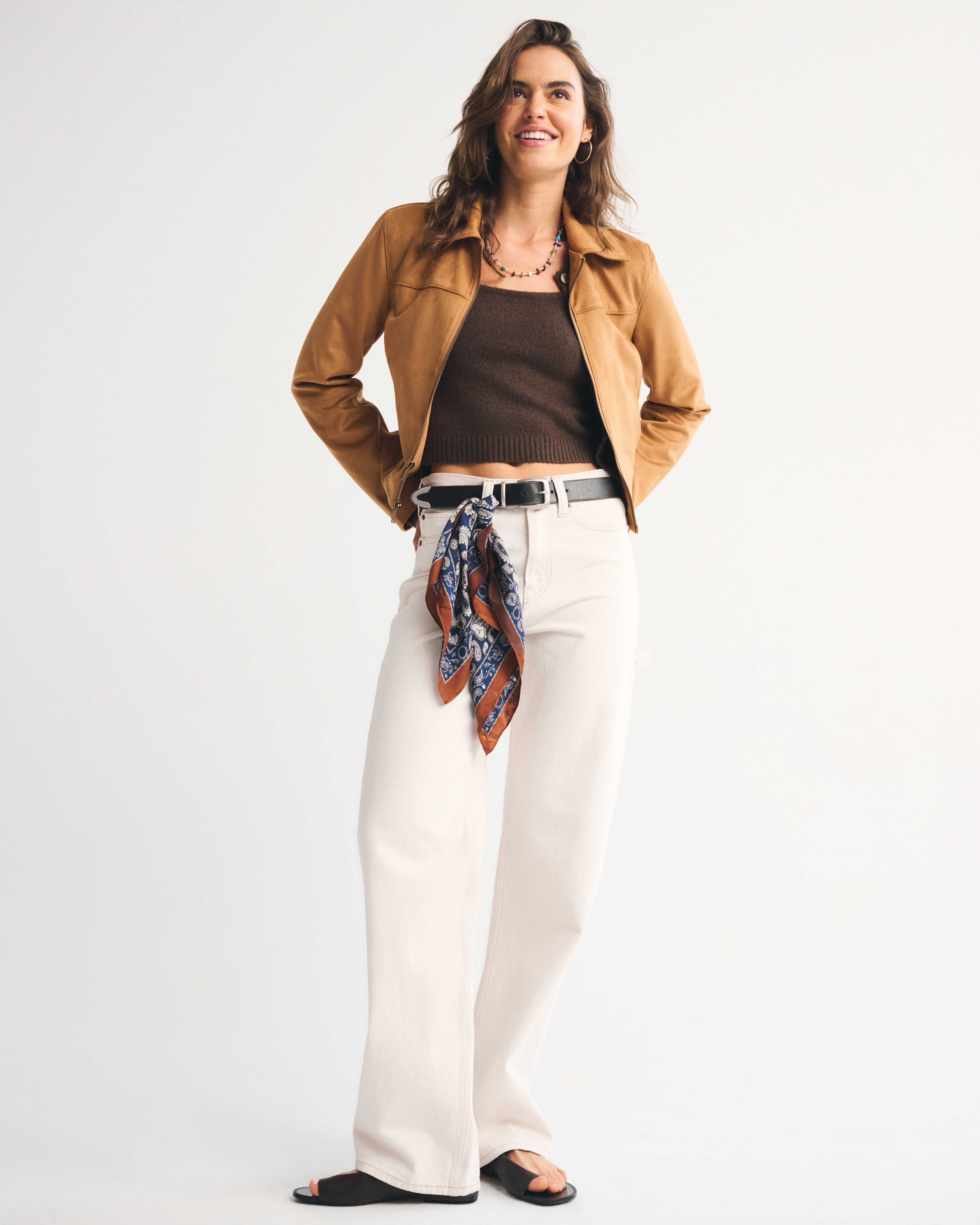 Abercrombie & Fitch Mid Rise Slouchy Jean